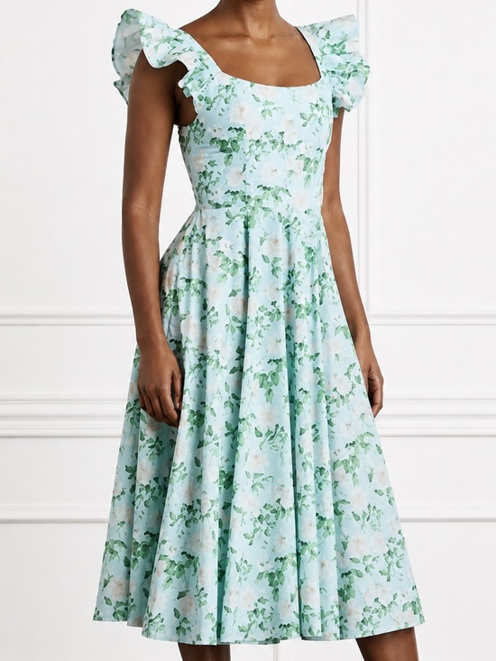 Hill House Dresses & Skirts - Hill House blue roses Daphne midi dress size XS